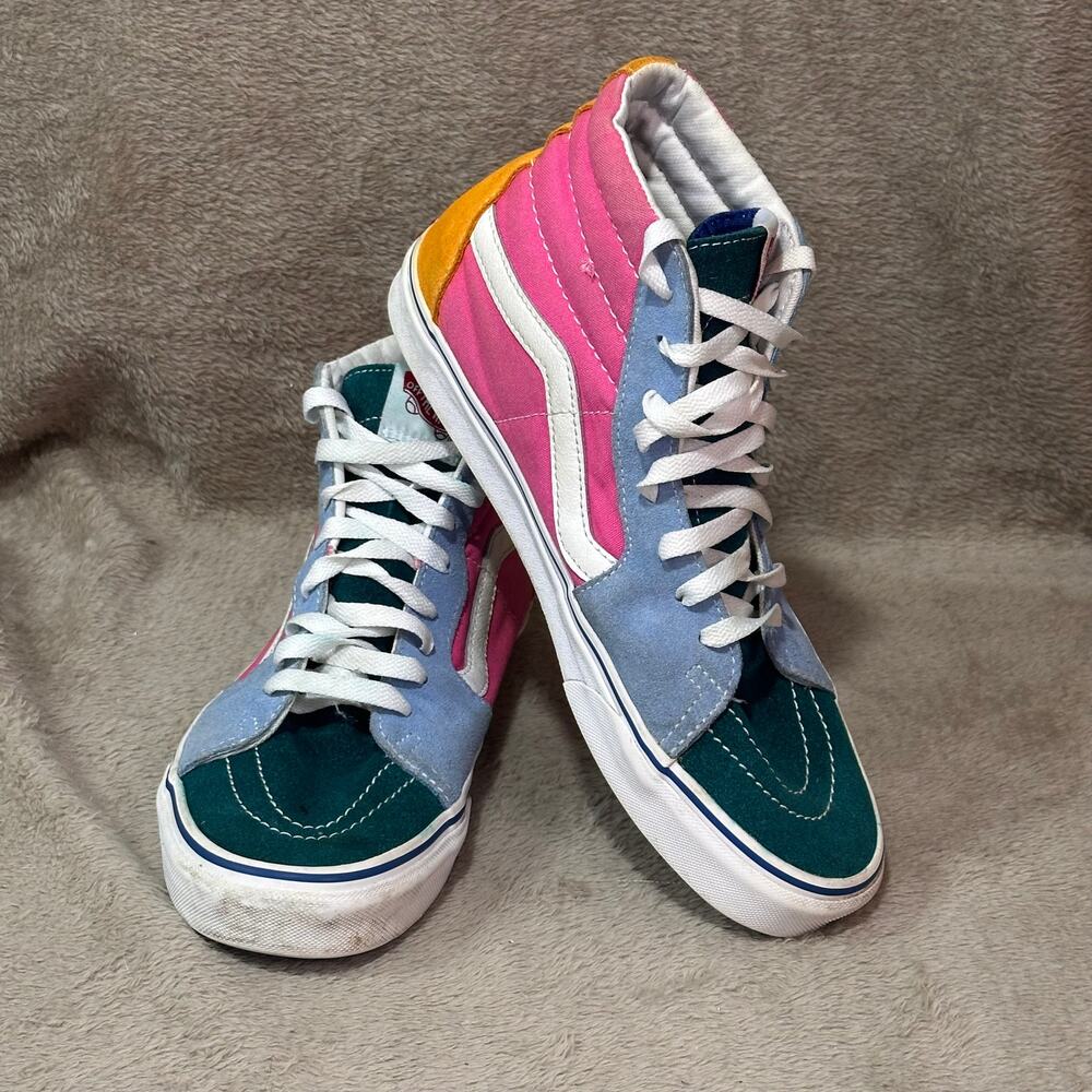 Vans Sk8-Hi Multicolor Colorblock Sneakers Women’s 10